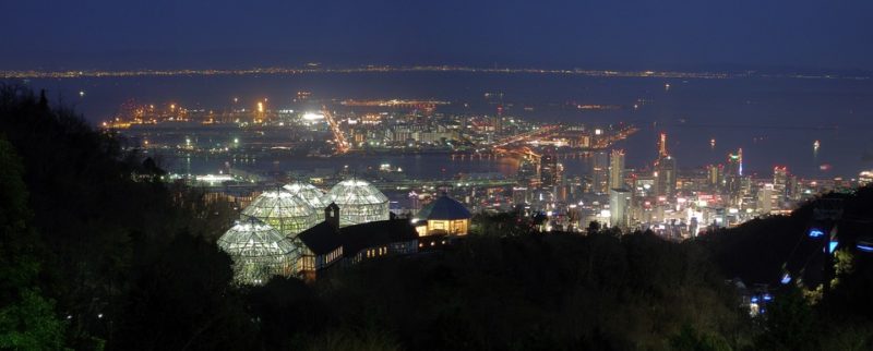 神戸 泊 ビュー 日本 都市の景観 ライト スカイライン シーン 市 風景 風光明媚な
