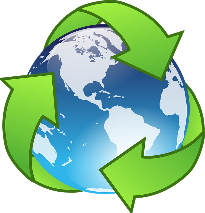 リサイクル 緑 地球 環境 エコロジー エコ 星 シンボル 保全 グローバル